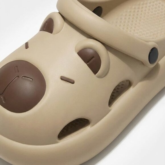Cute Capybara Platform Clogs - Soft Non-Slip EVA Garden Sandals - Picture 2 of 5